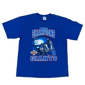 VTG New York Giants 2011 NFC Champions Graphic T-shirt Size L